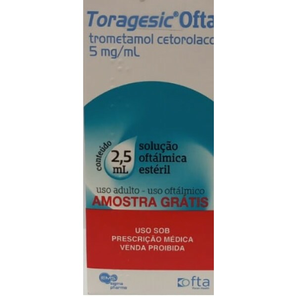Toragesic Ofta - Tromeramol Cetorolaco 5mg - 2,5ml